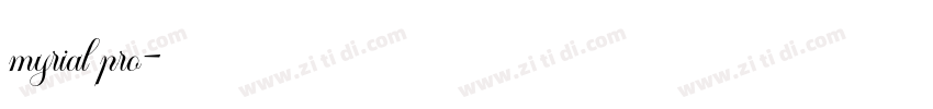 myrial pro字体转换